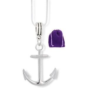 Boat Anchor Necklace | Charm Snake Chain Pendant